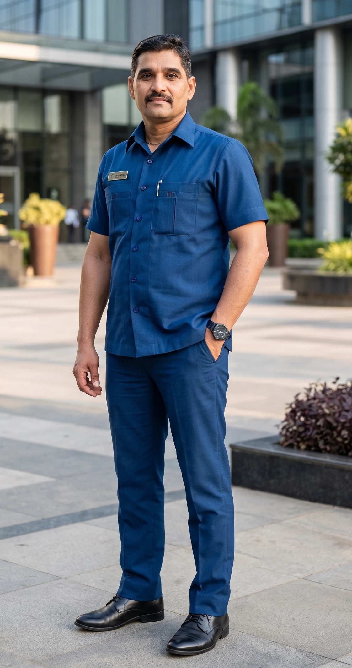 Uniformed security officer